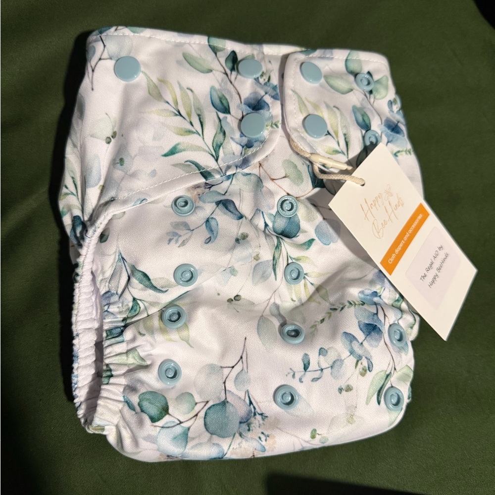 Brand New (with tags) HappyBeeHind 100% Cotton AIO Cloth Diaper Set - Picture 4 of 10